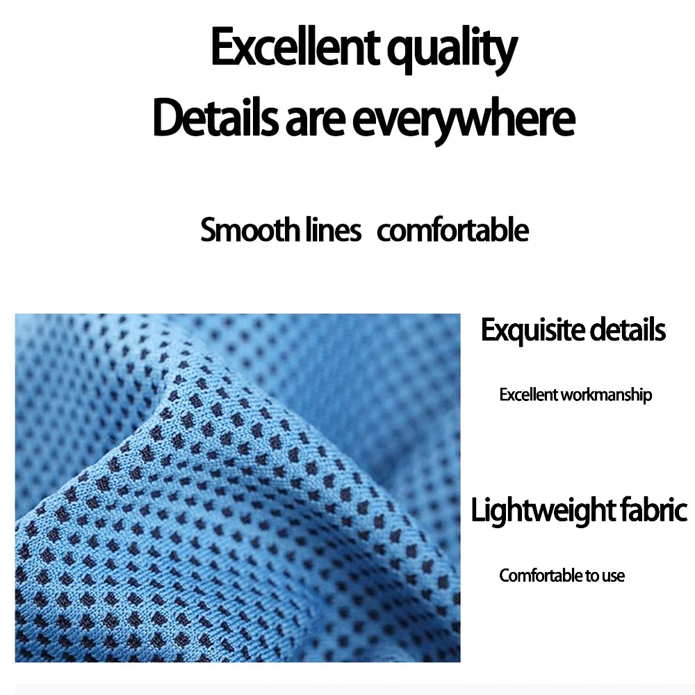 1PC Circular Silicone Wrapped Cold Towel Cooling Towel Quick Drying Microfiber Towels Beach Accessories Towel Sport Fitness